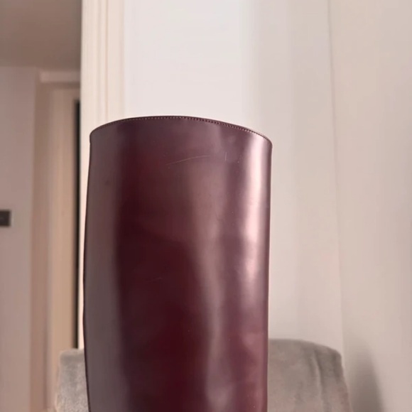Prada Deep Burgundy Heeled Boots - Picture 5 of 10